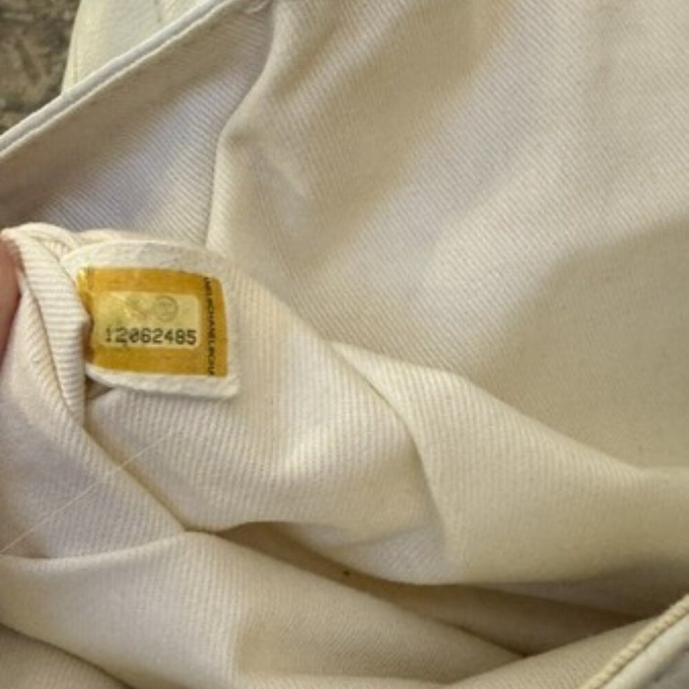 CHANEL TIMELESS ACCORDION BAG PURSE IN WINTER WHITE - Picture 11 of 15